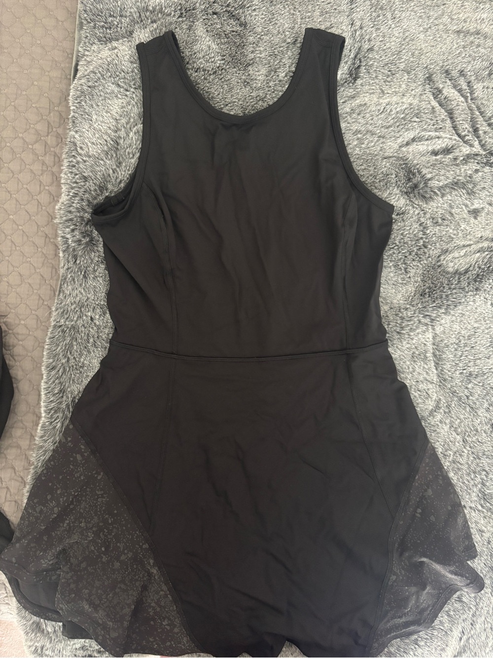 lululemon athletica Black Sleeveless Skater Dress